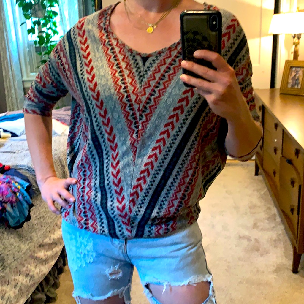 Aztec Pattern Blouse